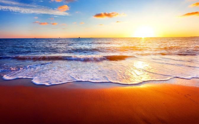 beaches-summer-coast-nature-evening-sea-water-sunshine-sunrise-clouds-sand-sky-ocean-sunlight-sun-sunset-beach-shore-waves-wallpaper